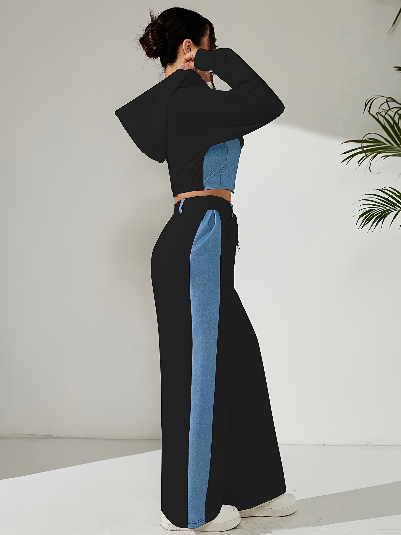 Bellary Essential Two-Piece Set – Zip-Up Hoodie & Wide-Leg Pants