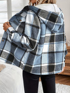 Plaid Hooded Jacket – Women’s Casual Fleece