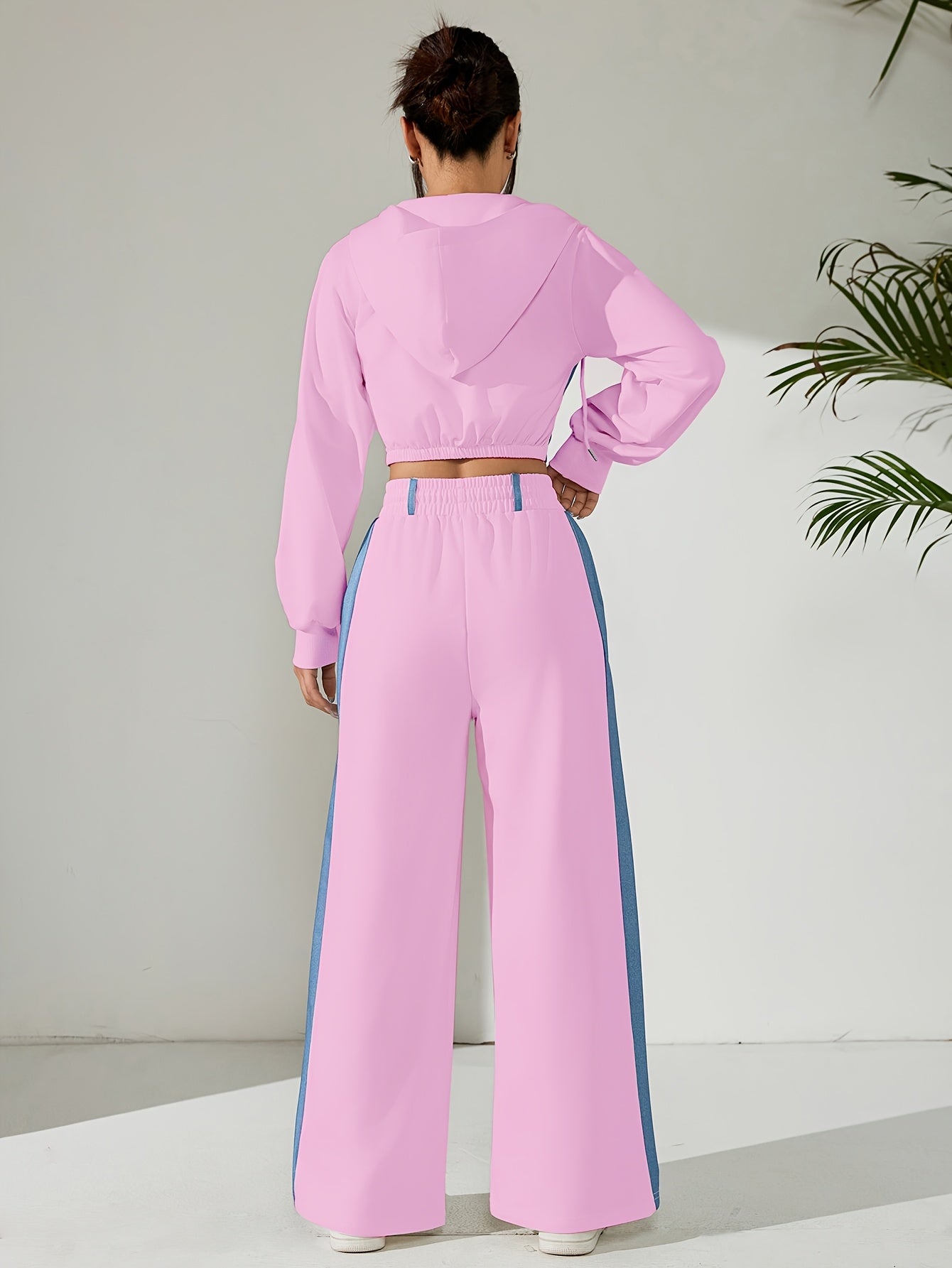 Bellary Essential Two-Piece Set – Zip-Up Hoodie & Wide-Leg Pants