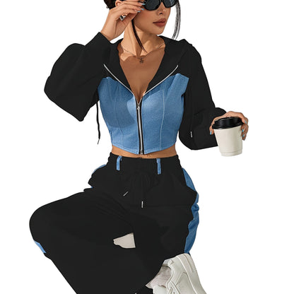 Bellary Essential Two-Piece Set – Zip-Up Hoodie & Wide-Leg Pants