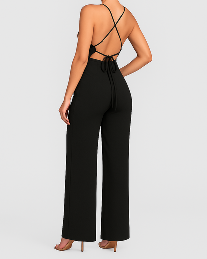 Women’s One-Shoulder Wide-Leg Jumpsuit