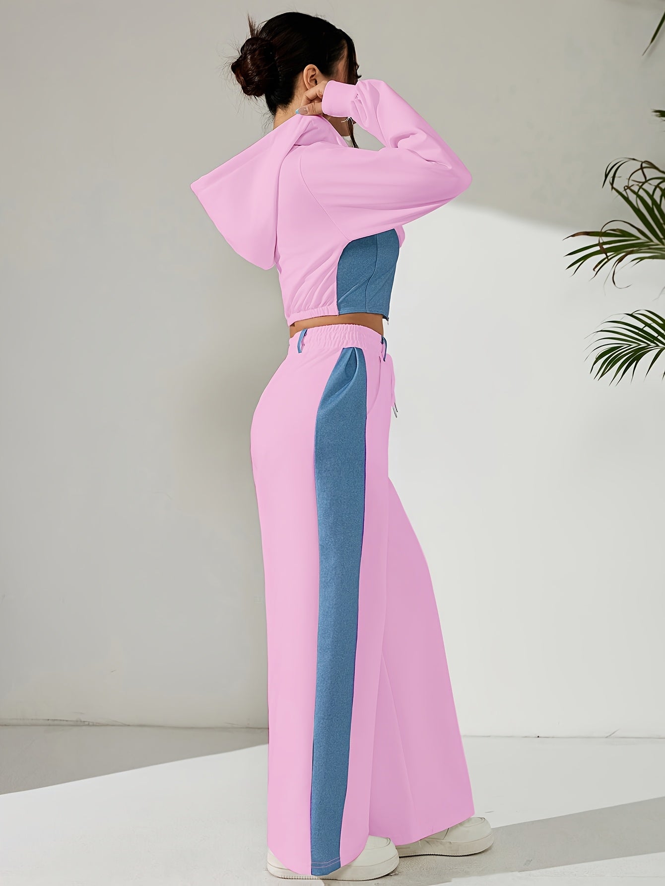 Bellary Essential Two-Piece Set – Zip-Up Hoodie & Wide-Leg Pants