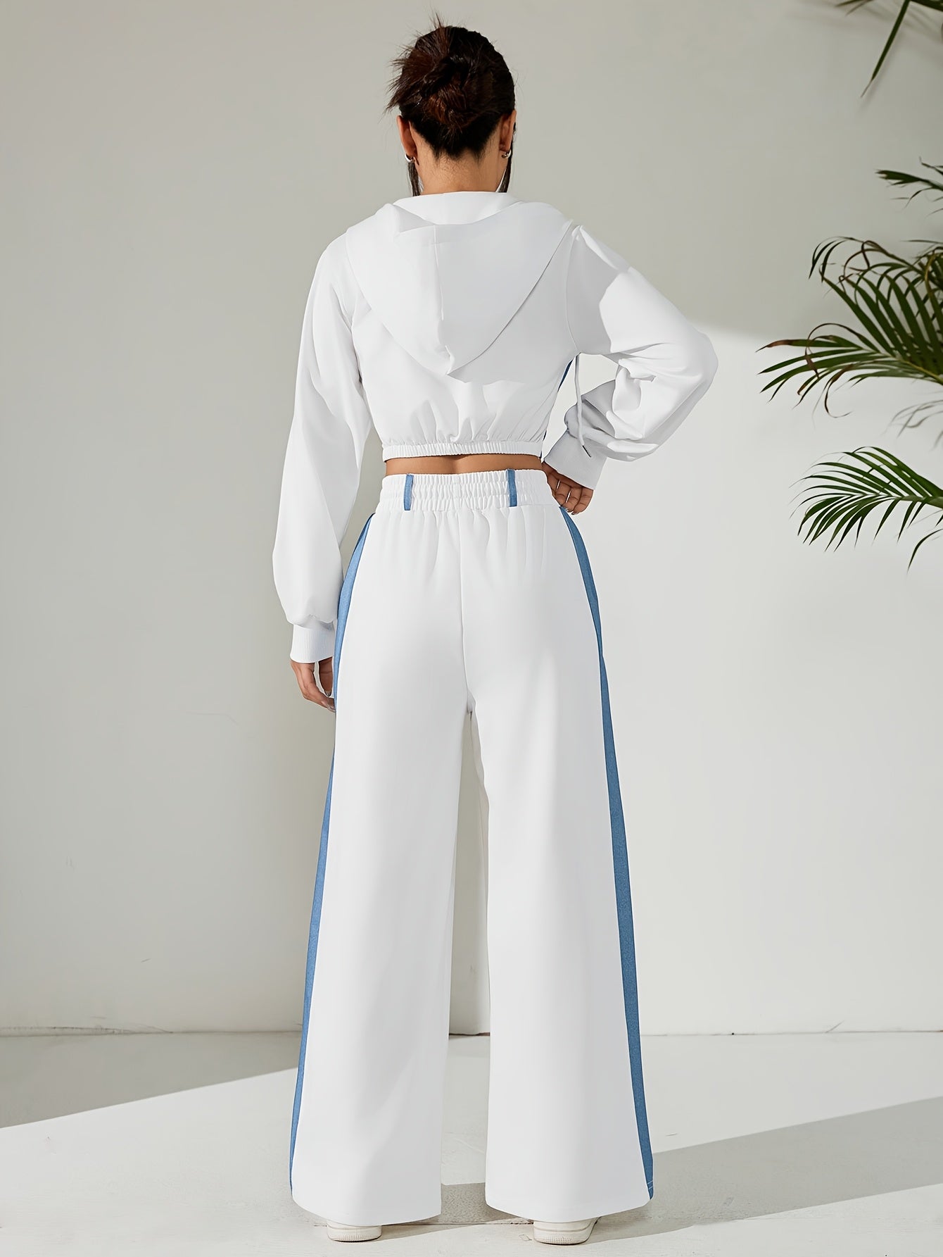 Bellary Essential Two-Piece Set – Zip-Up Hoodie & Wide-Leg Pants