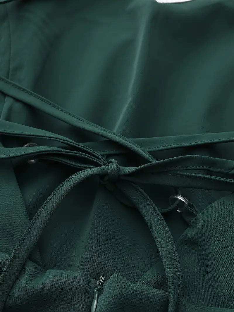 Women’s One-Shoulder Wide-Leg Jumpsuit