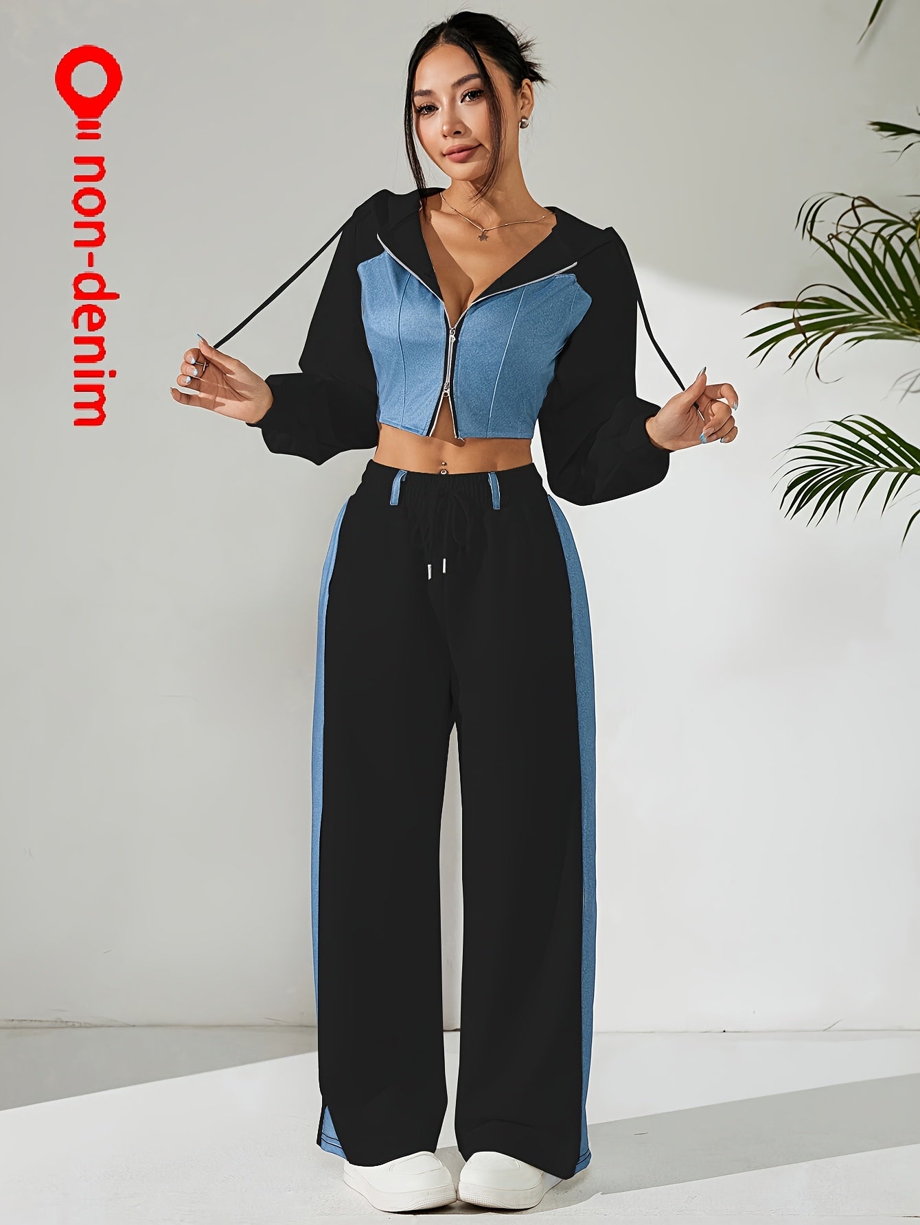Bellary Essential Two-Piece Set – Hoodie & Wide-Leg Pants