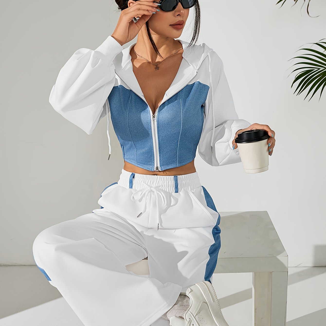 Bellary Essential Two-Piece Set – Hoodie & Wide-Leg Pants