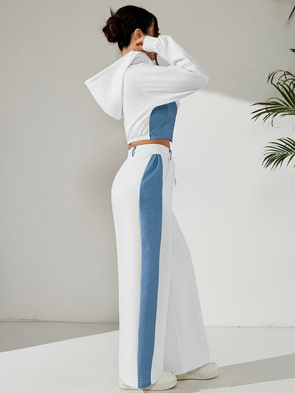 Bellary Essential Two-Piece Set – Zip-Up Hoodie & Wide-Leg Pants