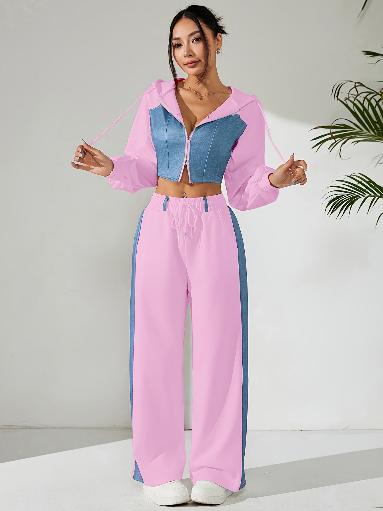 Bellary Essential Two-Piece Set – Hoodie & Wide-Leg Pants