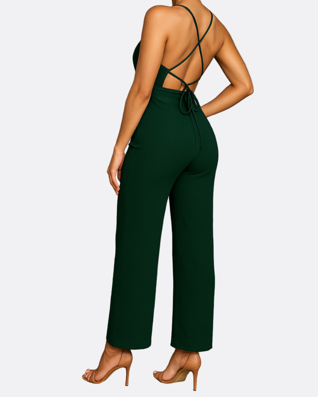 Women’s One-Shoulder Wide-Leg Jumpsuit
