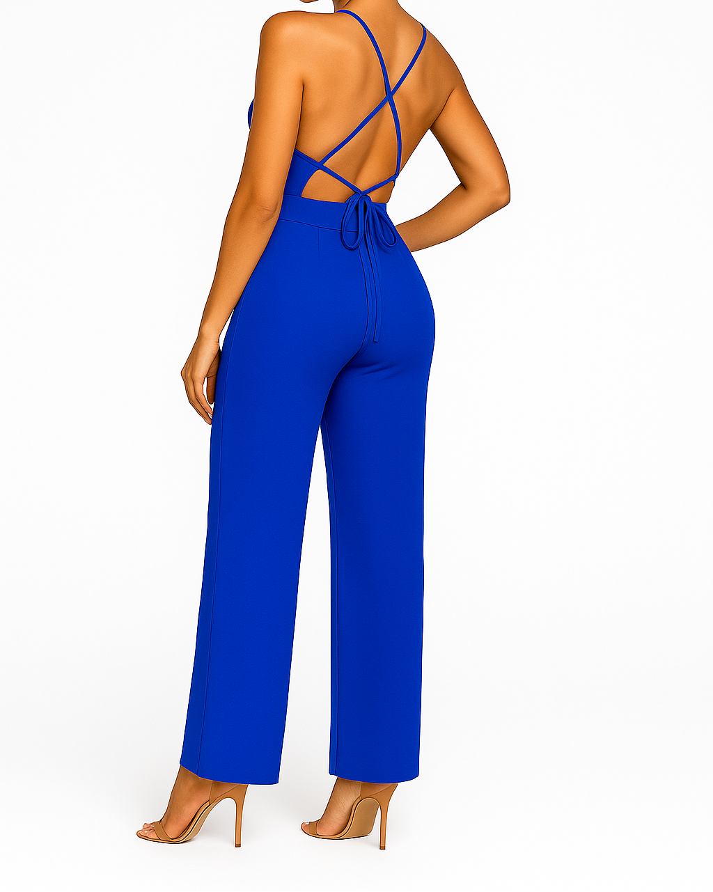 Women’s One-Shoulder Wide-Leg Jumpsuit