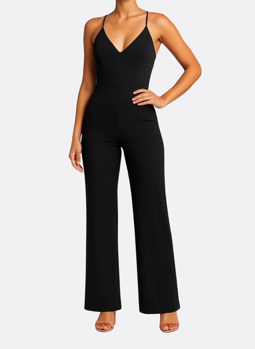 Women’s One-Shoulder Wide-Leg Jumpsuit