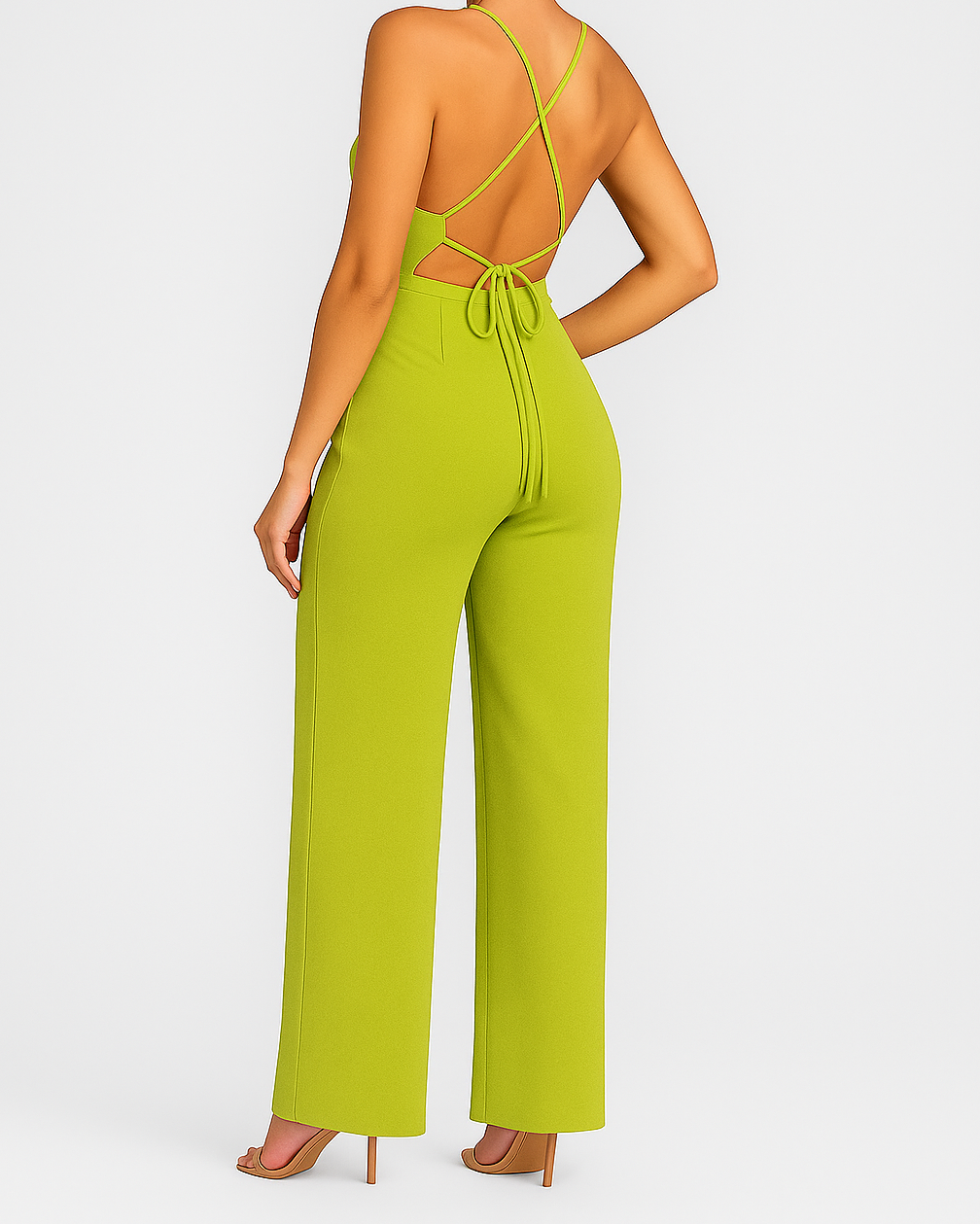 Women’s One-Shoulder Wide-Leg Jumpsuit
