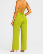Women’s One-Shoulder Wide-Leg Jumpsuit